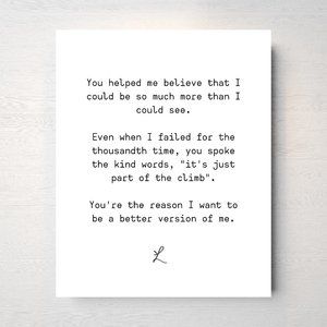 Believe - Appreciation Poem (an original) Print